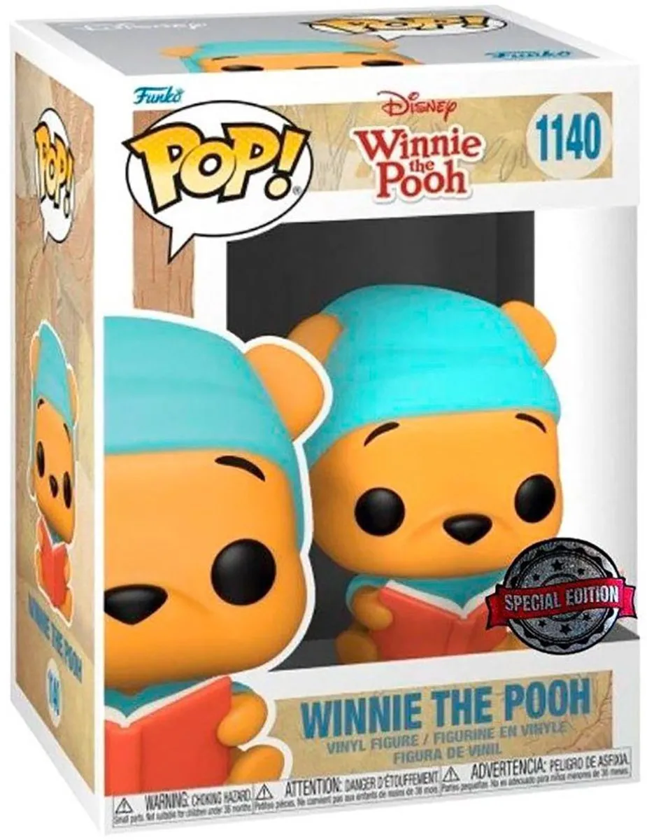 Funko Pop! Disney Winnie Reading Book US Exclusief 58786 - Veelkleurig