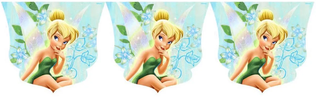 Disney Fairies Tinkerbell Vlaggenlijn - 230 cm - Meerkleurig