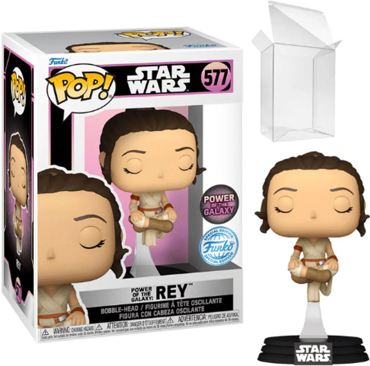 Funko Pop! Star Wars Rey Skywalker Power of the Galaxy - 577 - Veelkleurig