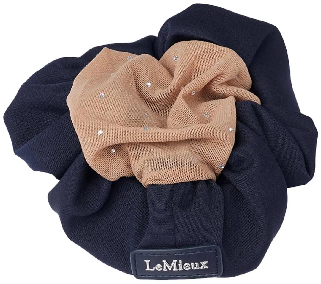 LeMieux Scrunchie met Kristallen Haarnetje - Navy