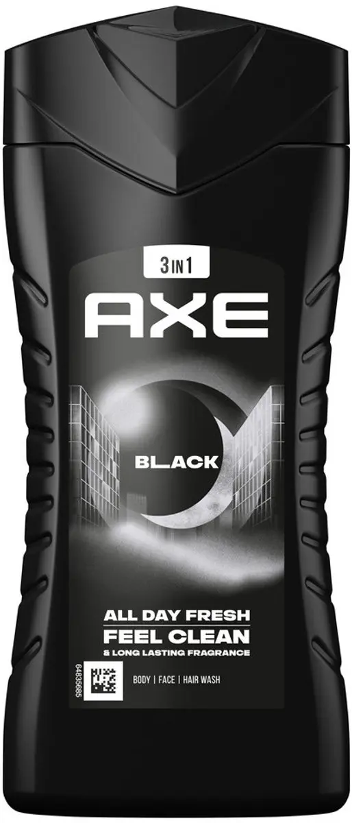 Axe 3-in-1 Douchegel Black 1000ml - 4 Stuks