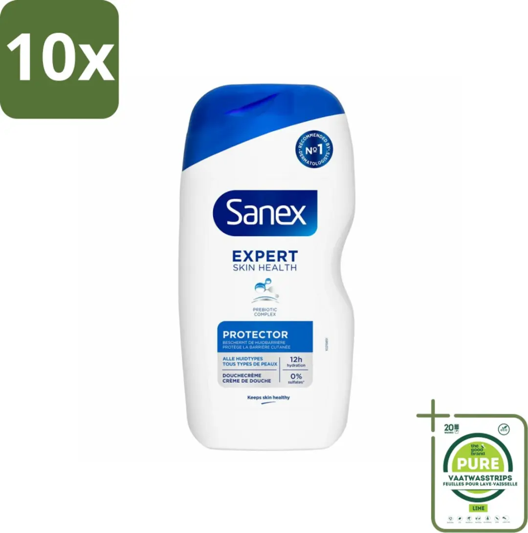 10 x Sanex Douchecrème Expert Skin Health Protector 400 ml