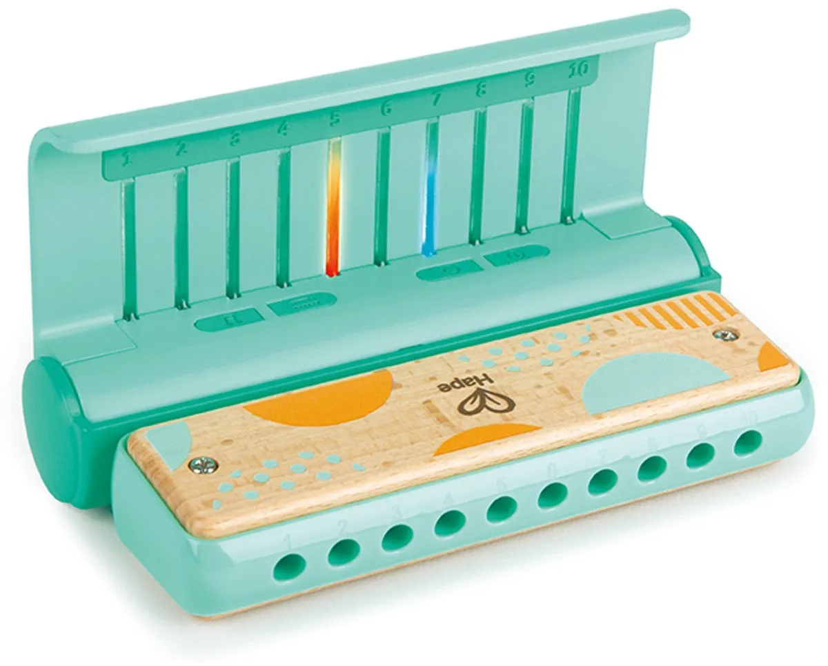Hape Leer met Licht Mondharmonica