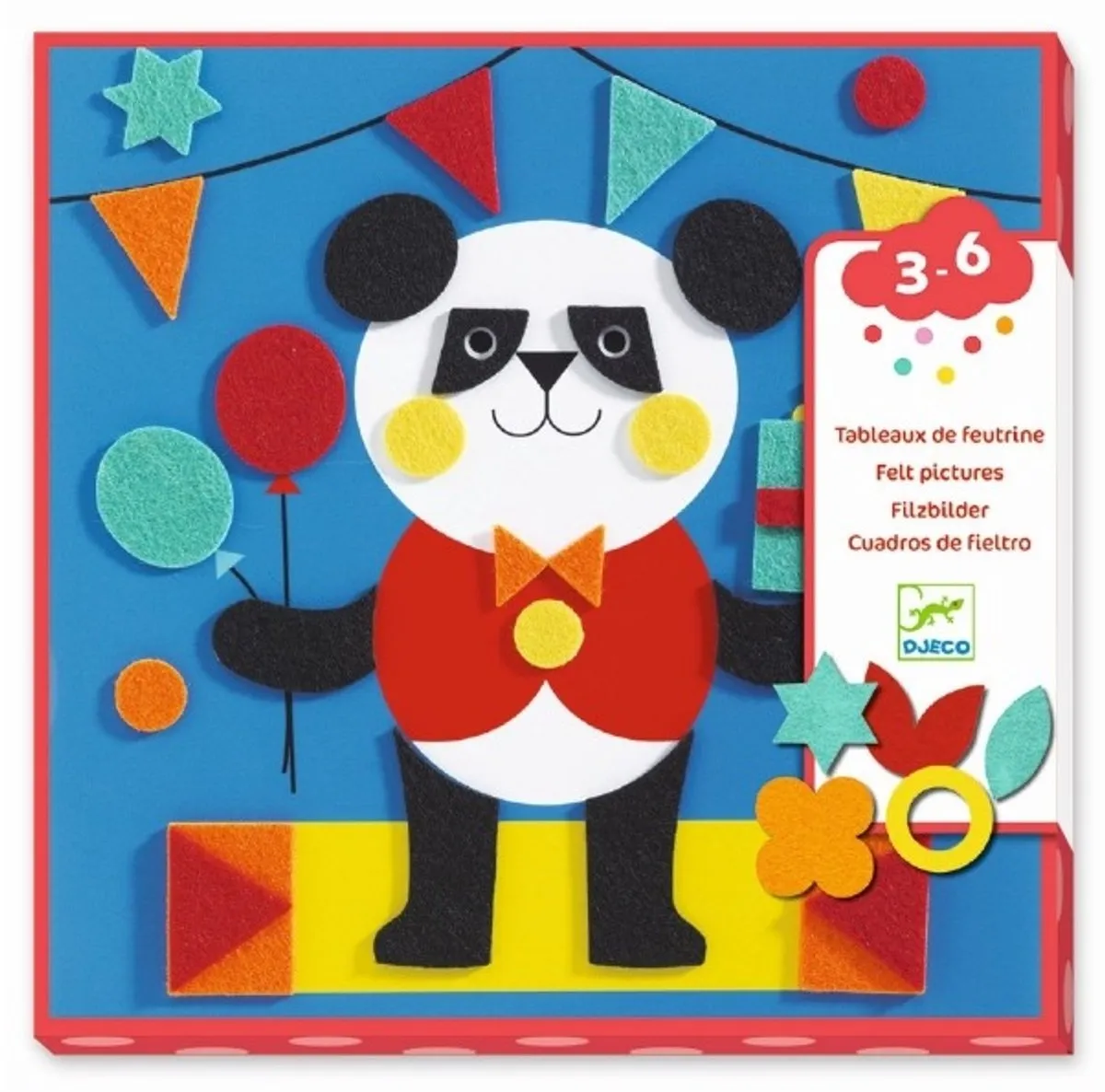 Djeco Collage Knutselset Zachte Dieren - Multicolor