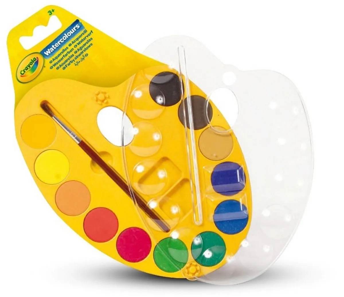Crayola Schilderspalet Waterverf 12 Kleuren - Veelkleurig