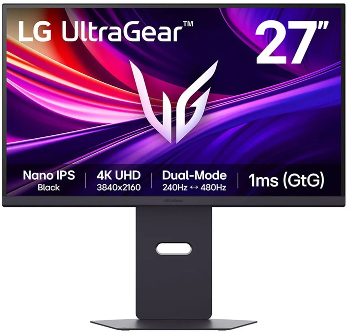 LG UltraGear 27G850A-B Gaming Monitor 27" - 4K Nano IPS - 240Hz/480Hz
