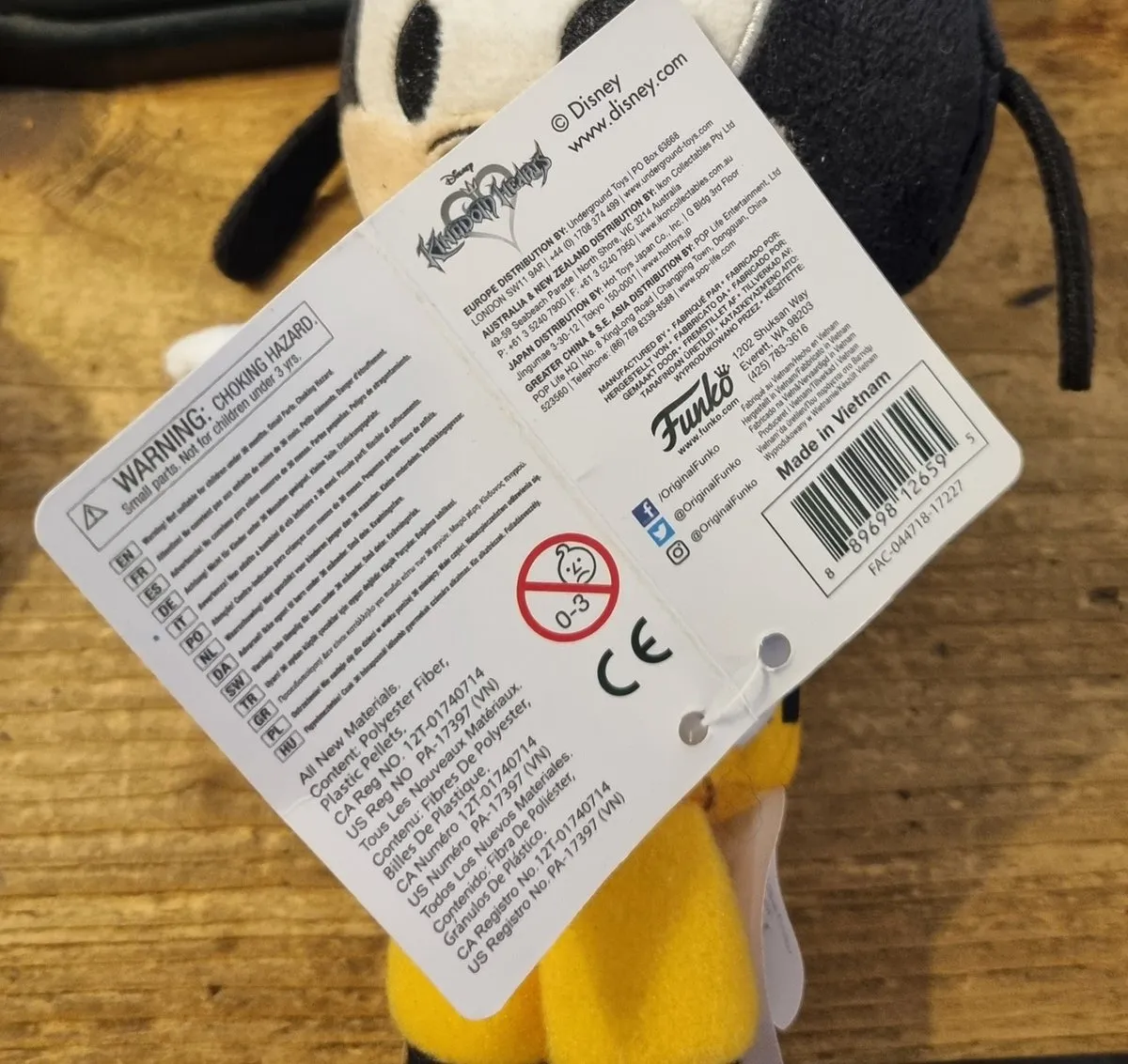 Funko Pop! Kingdom Hearts Plush Goofy - Verzamelfiguur - Zwart/Groen/Geel