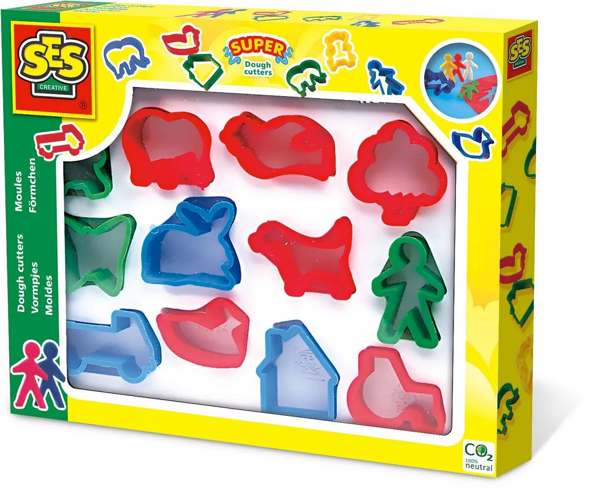SES Creative Super Klei Vormen - 12 Stuks