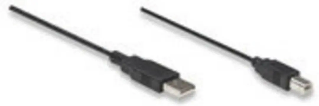 Manhattan USB 2.0 A Male naar B Male Kabel - 1.8m - Zwart
