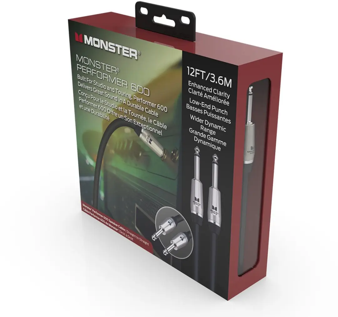 Monster Cable Performer 600 Jack Speakerkabel 3.6m - Zwart