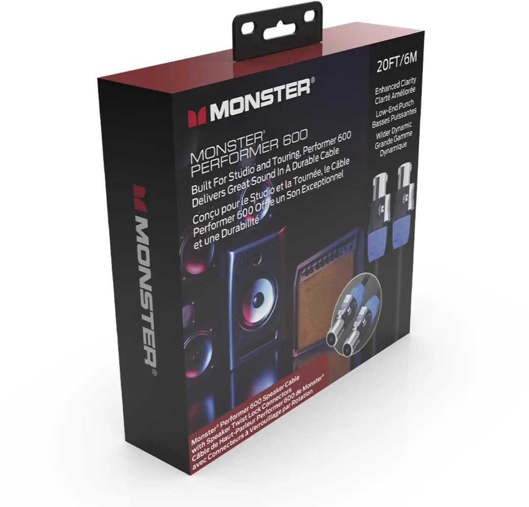 Monster Cable Performer 600 Speak-On Kabel 6m - Zwart