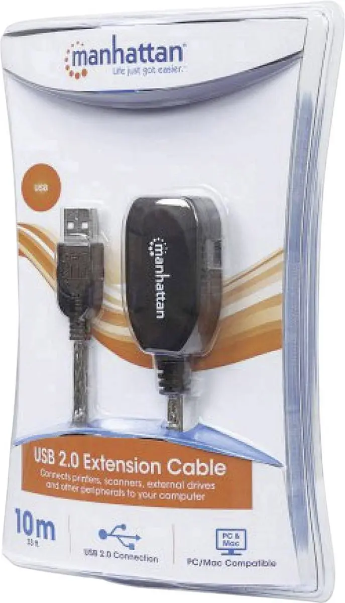 Manhattan 150248 USB-kabel - Zwart