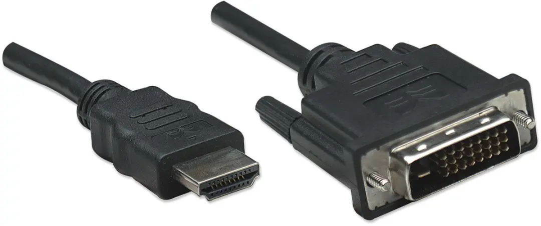 Manhattan 322782 HDMI-DVI Adapterkabel 1m - Zwart