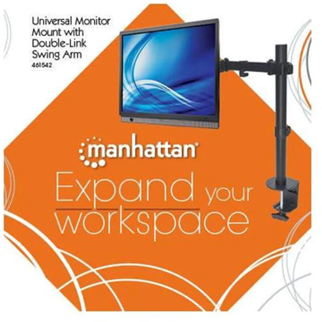 Manhattan 461542 Flat Panel Bureau Steun 81,3cm - Zwart