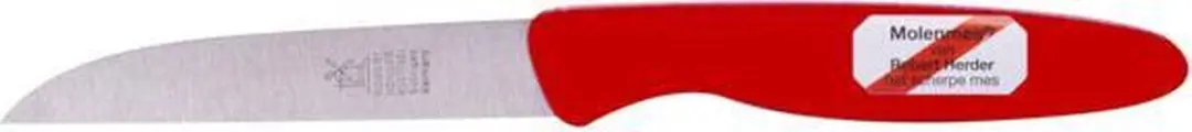 Robert Herder Molenmes Klassiker 1972 - RVS Lemmet 85mm - Rood