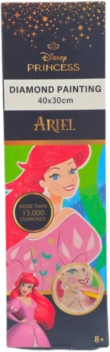 Disney Princess Ariel Diamant Schilderij 30x40cm
