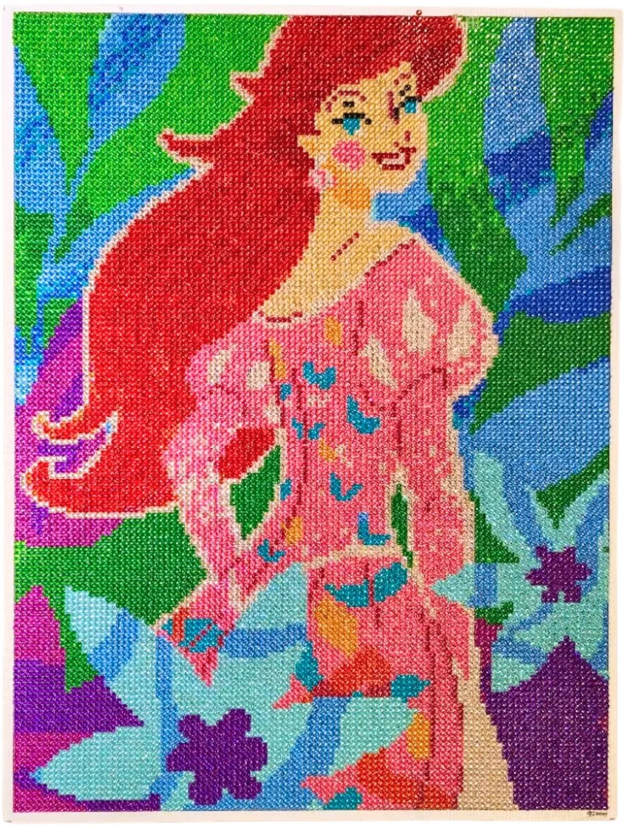 Disney Princess Ariel Diamant Schilderij 30x40cm - Meerkleurig