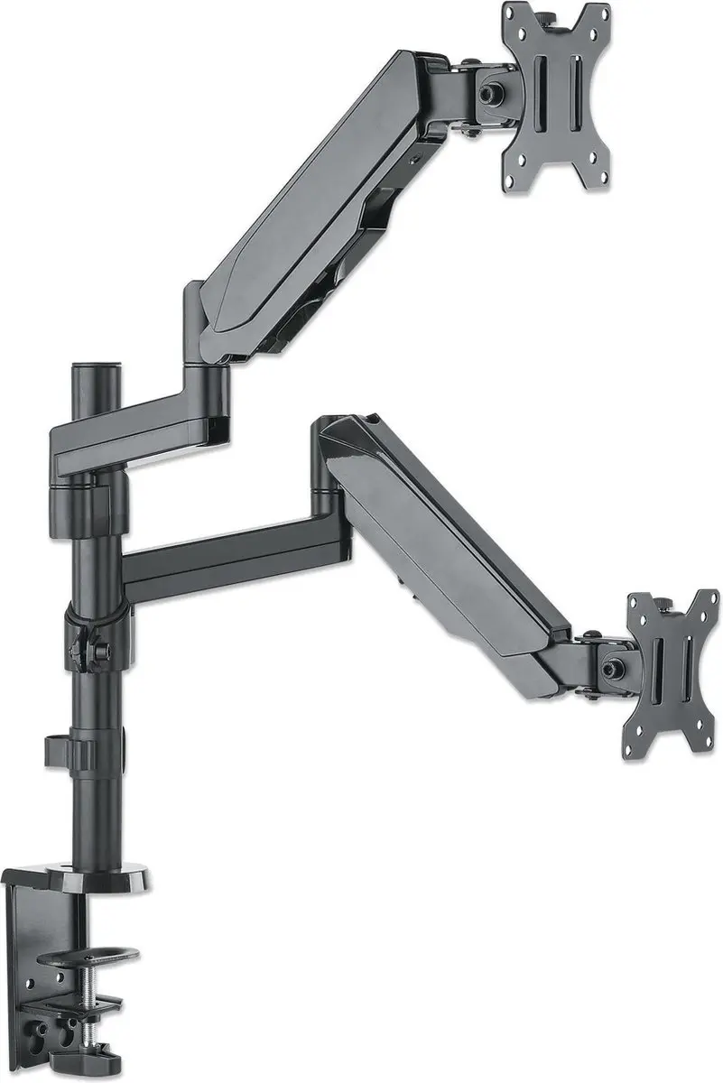 Manhattan MH LCD Monitor GasSpring Arm 461597 - 2 Monitoren - Zilver - afbeelding 4 van 6