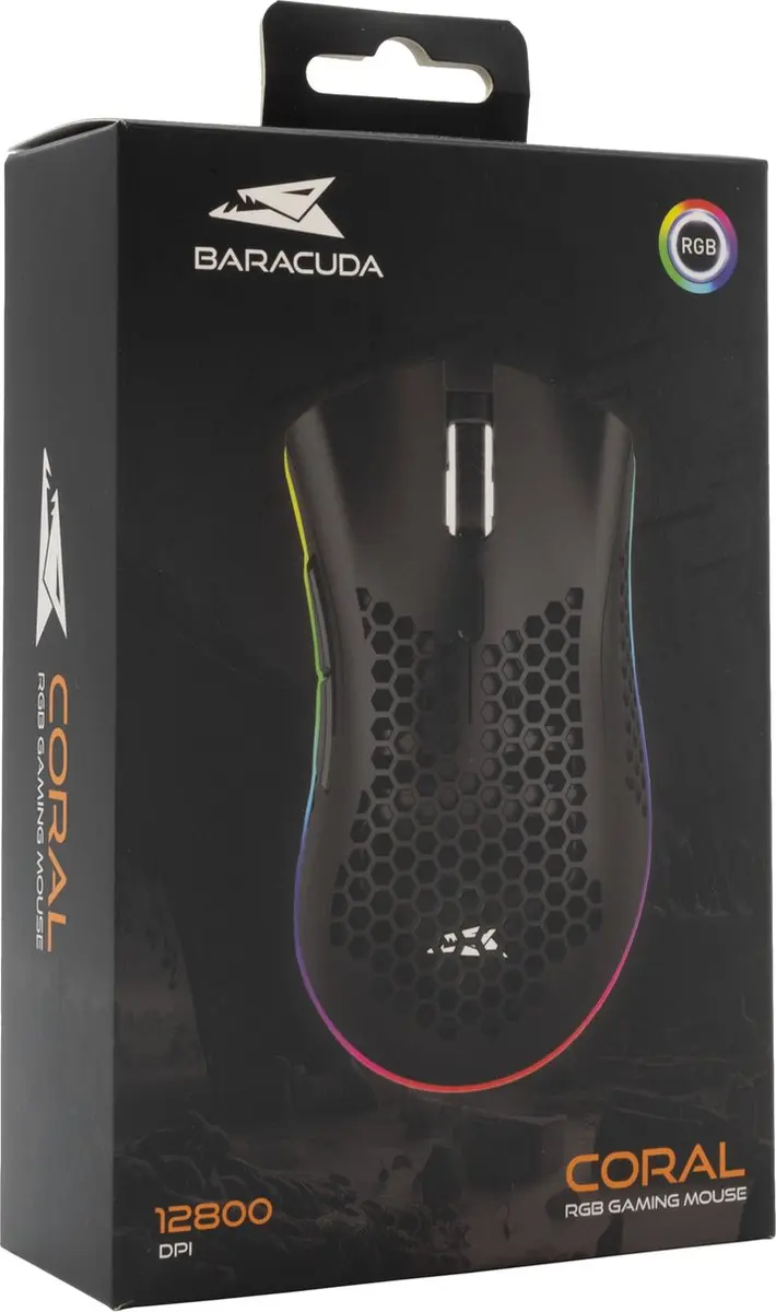 Barracuda CORAL-B Gaming Muis - Zwart - afbeelding 3 van 6