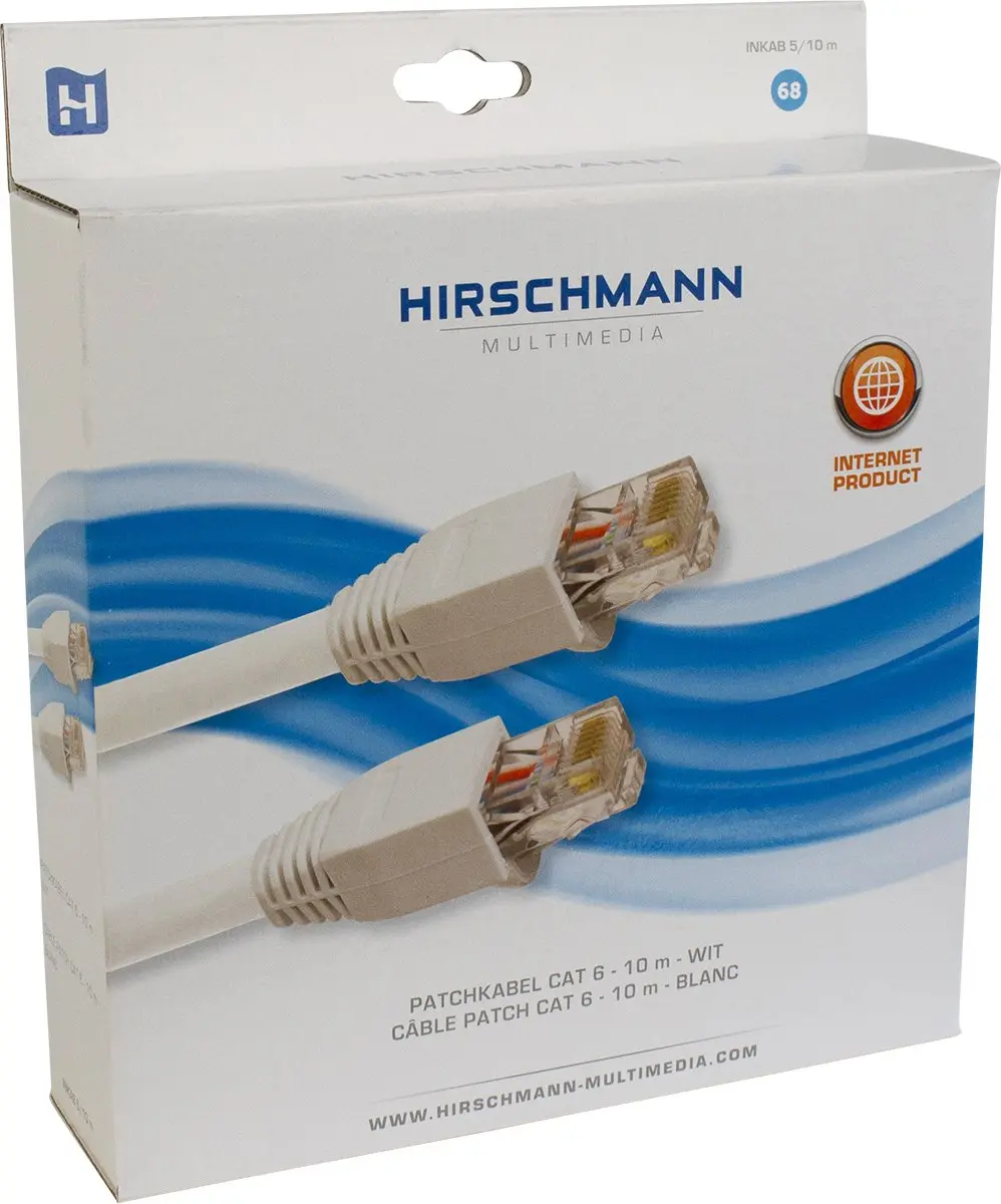 Hirschmann INKAB5 U/UTP CAT6 Netwerkkabel - 10m Wit - afbeelding 6 van 6