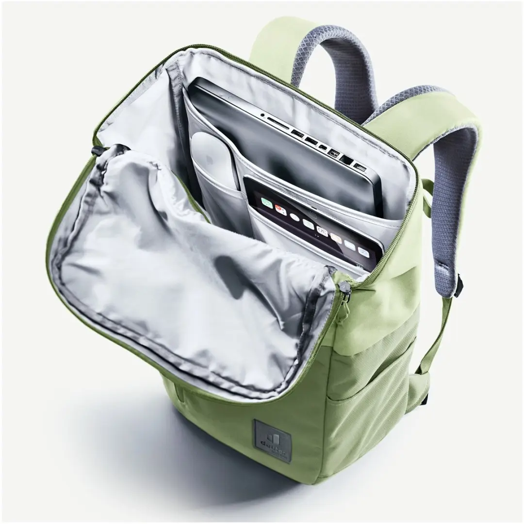 Deuter UP Stockholm 22L Rugzak - 13 inch - 7 Vakken - Mineral Groen - afbeelding 5 van 6