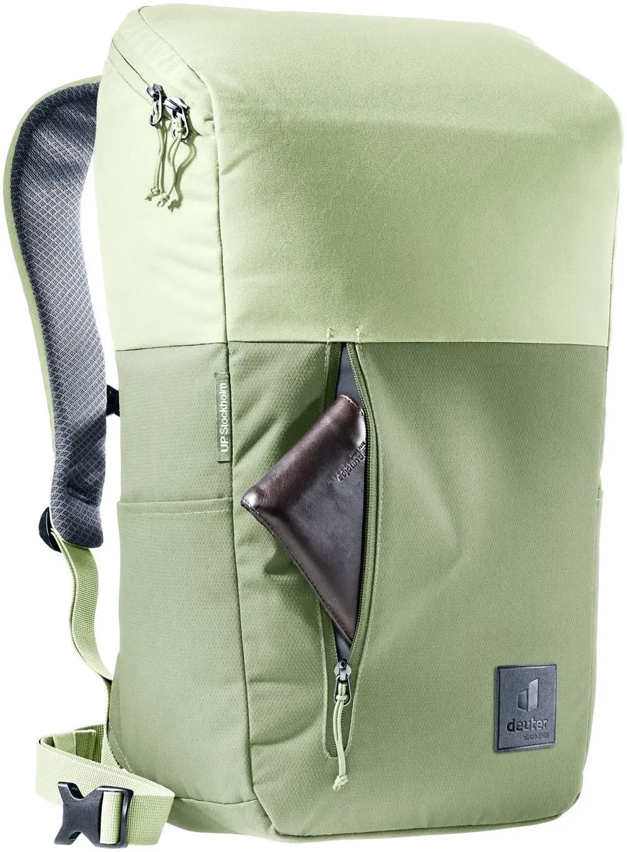 Deuter UP Stockholm 22L Rugzak - 13 inch - 7 Vakken - Mineral Groen - afbeelding 3 van 6