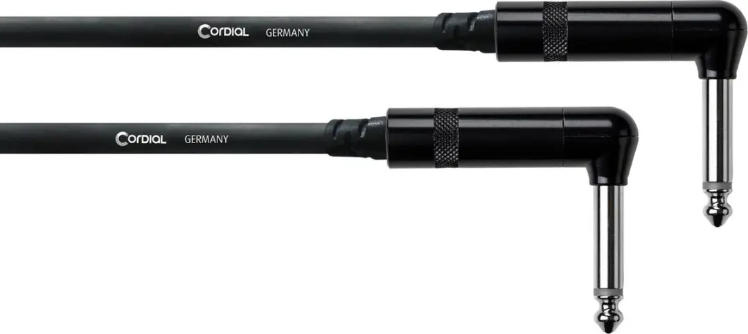 Cordial Intro Patch Kabel 2x Haakse Jack Mono 0,6m
