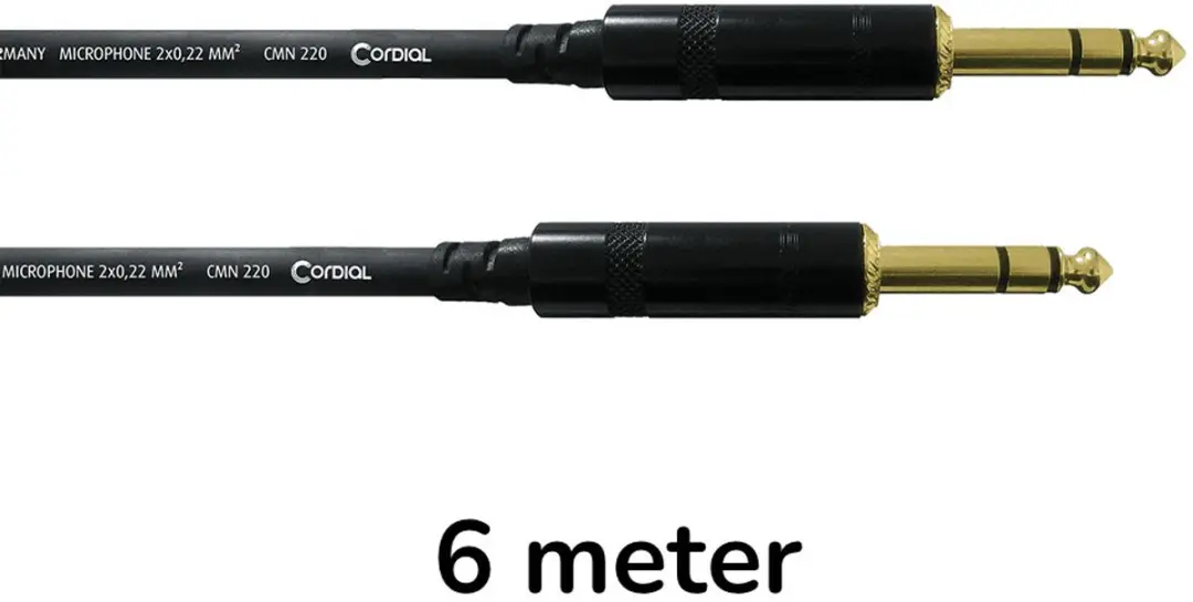 Cordial CFM6VV Stereo Jack Audiokabel 6m