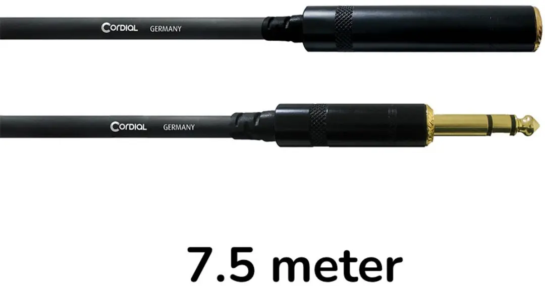 Cordial Stereojack Verlenging 7,5m 6,3mm