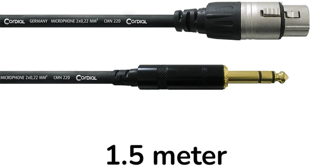 Cordial CFM 1.5 FV Microfoonkabel 1,5m