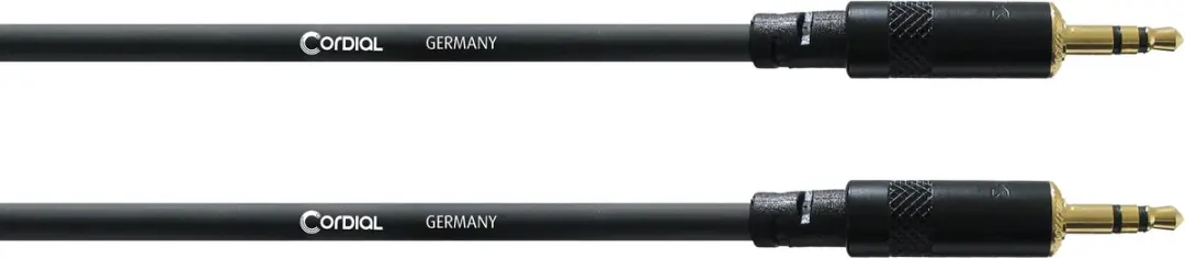 Cordial Essentials Gebalanceerde Kabel 2x REAN Mini-Jack 3,5mm - Verguld - 3m