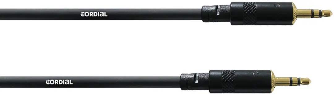 Cordial Essentials Gebalanceerde Kabel 2x REAN Mini-Jack 3,5mm - Verguld - 3m