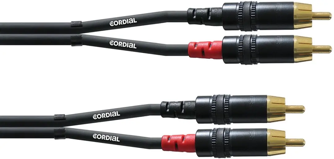 Cordial CFU 3 CC Cinchkabel 3m - Zwart