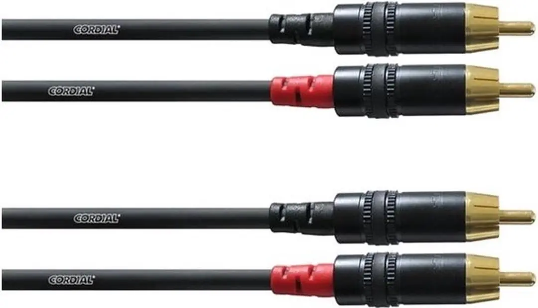 Cordial CFU 1,5 CC Cinchkabel 1,5m - Zwart - afbeelding 6 van 6