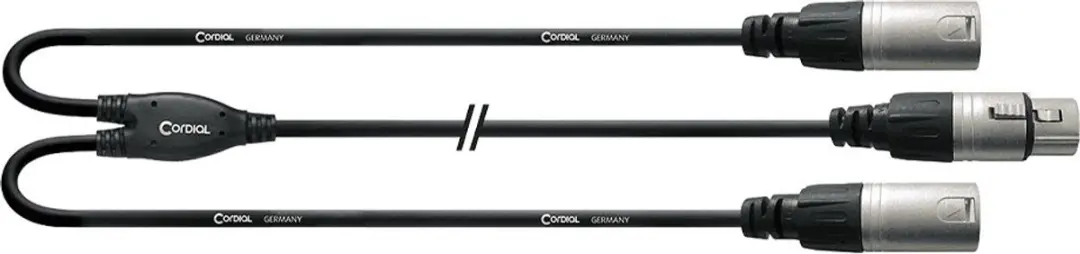Cordial CFY0.3FMM XLR-kabel 0,3m