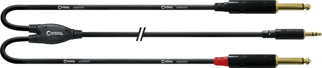 Cordial CFY 6 WPP Y-Audio-kabel 6m - Zwart - afbeelding 2 van 6