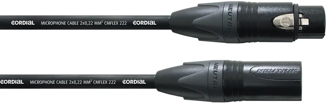 Cordial CPM FM FLEX Select Microfoonkabel - XLR M/V - Zwart