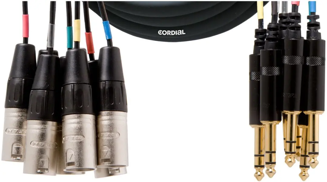Cordial Intro Multicore jack symm./XLRm 8-voudig, Rean stekker, 3,0m