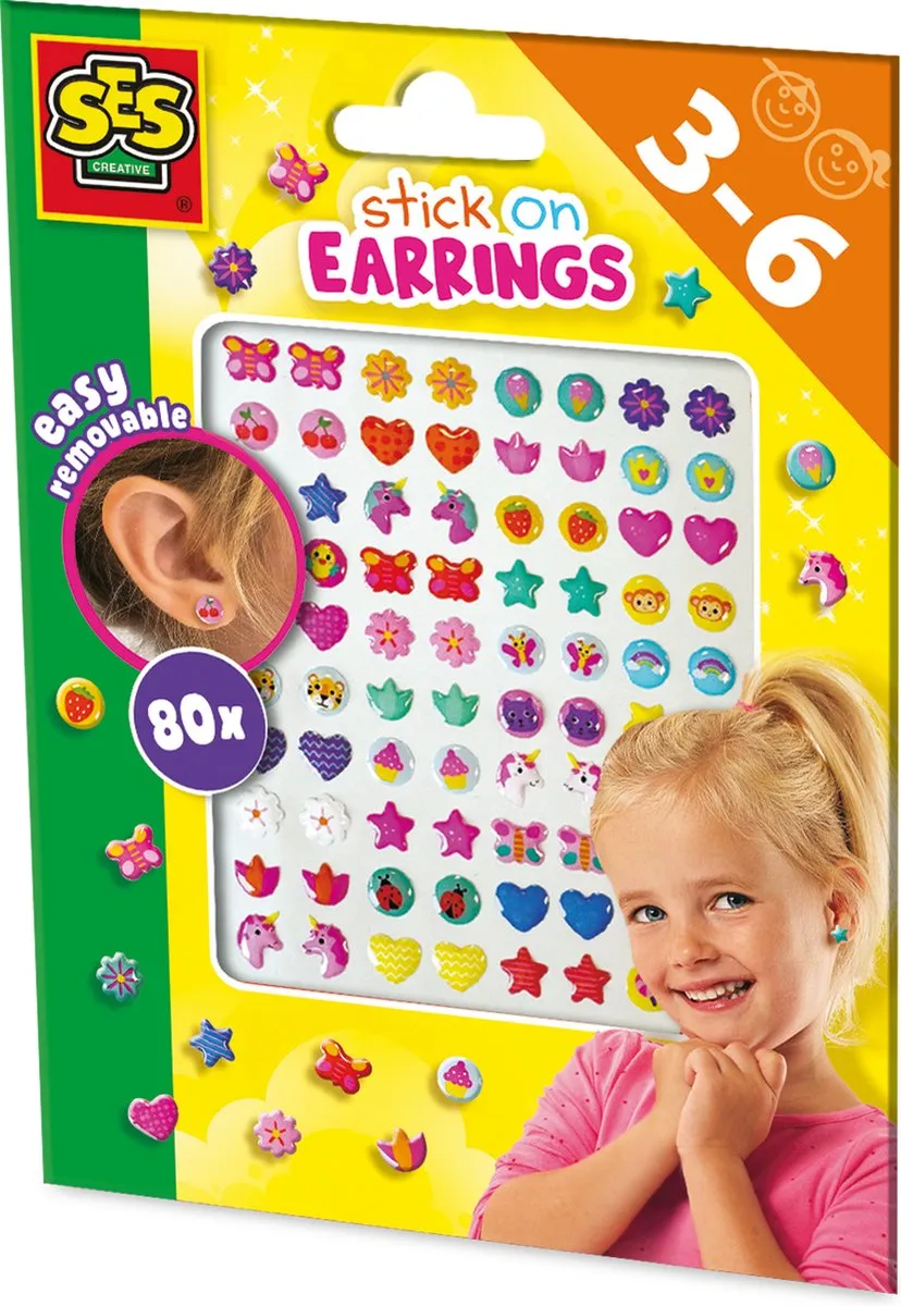 SES Creative Stickeroorbellen - 80 Stuks