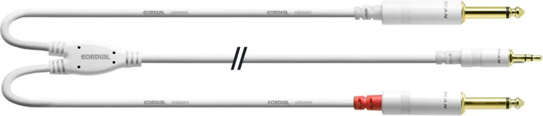 Cordial soundcard kabel jack 3m Y-Adapterkabel CFY 3 WPP-SNOW
