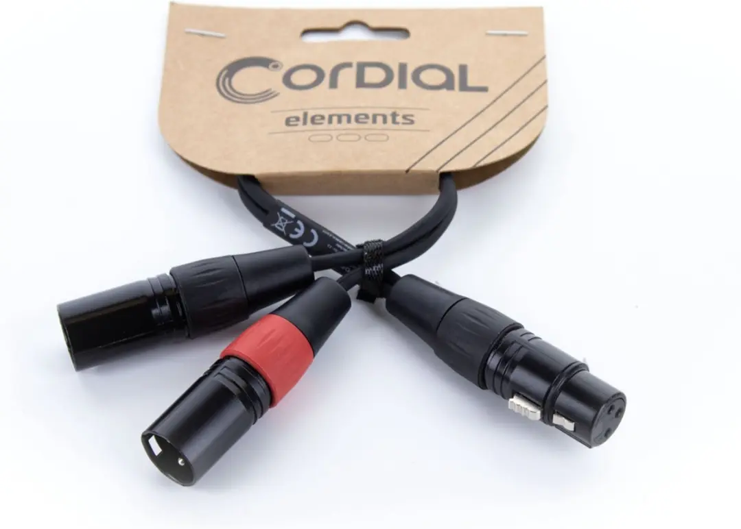 Cordial EY 0.3 FMM Y-Adapterkabel 0,3m
