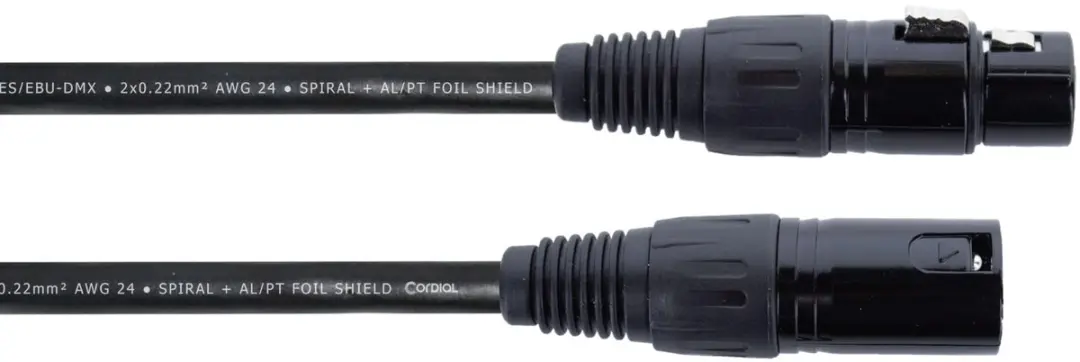 Cordial ED 3 FM DMX Kabel 3m - Zwart