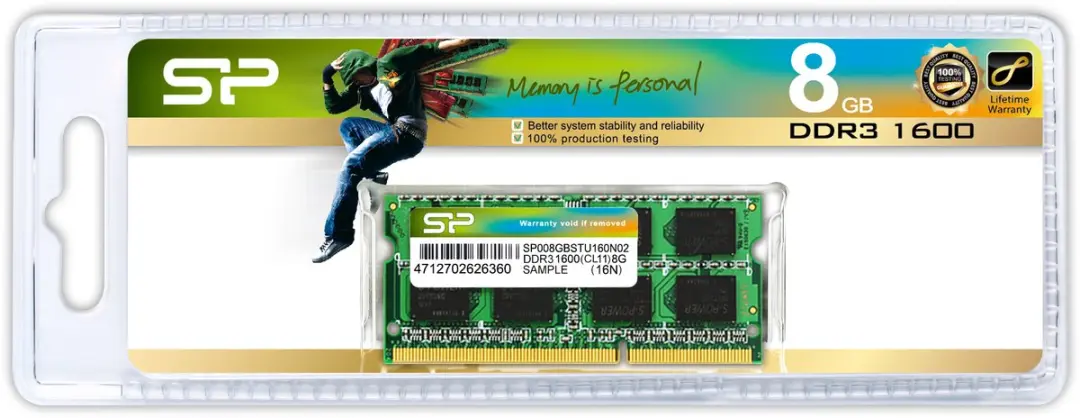 RAM Memory Silicon Power SP008GBSTU160N02 8 GB DDR3L 1600Mhz