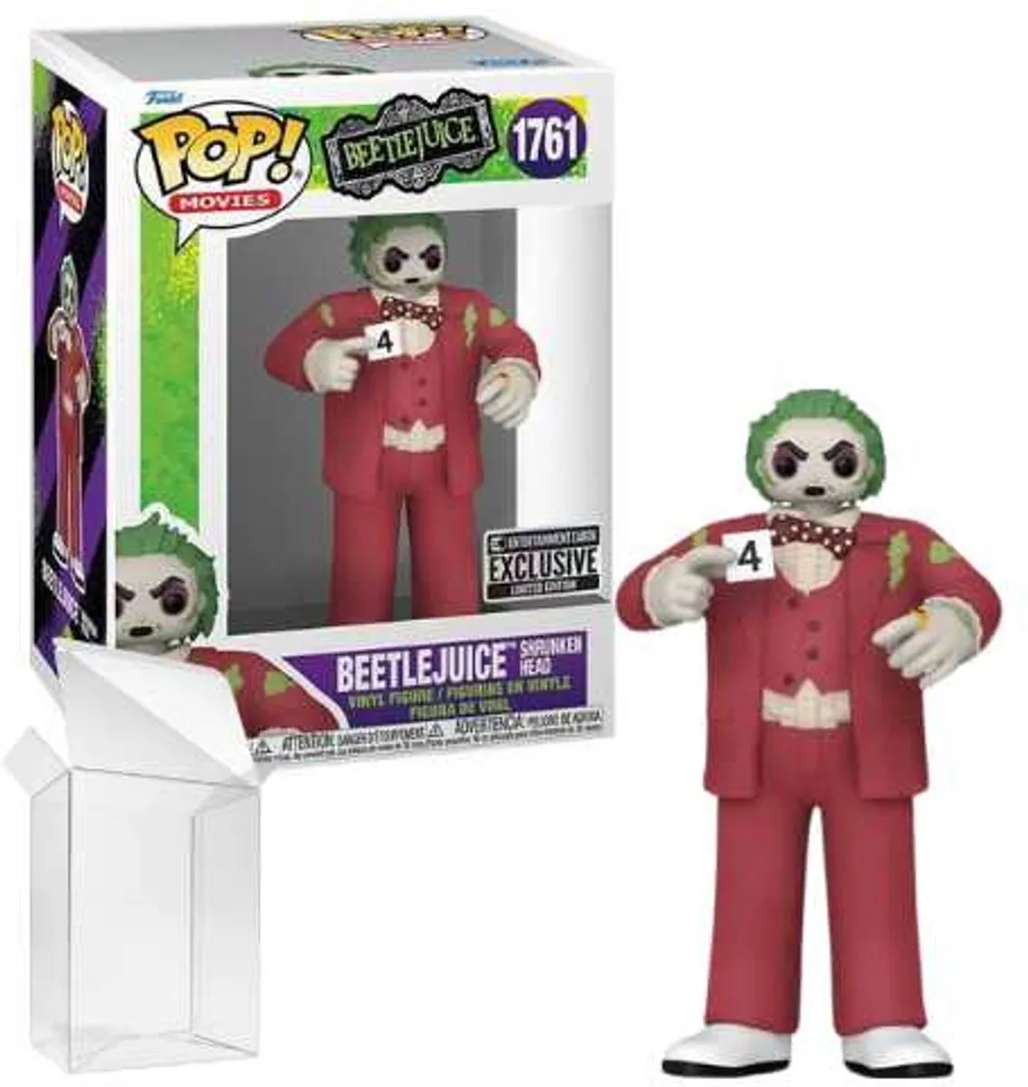 Funko Pop! Movies Beetlejuice Shrunken Head #1761 - Multicolor