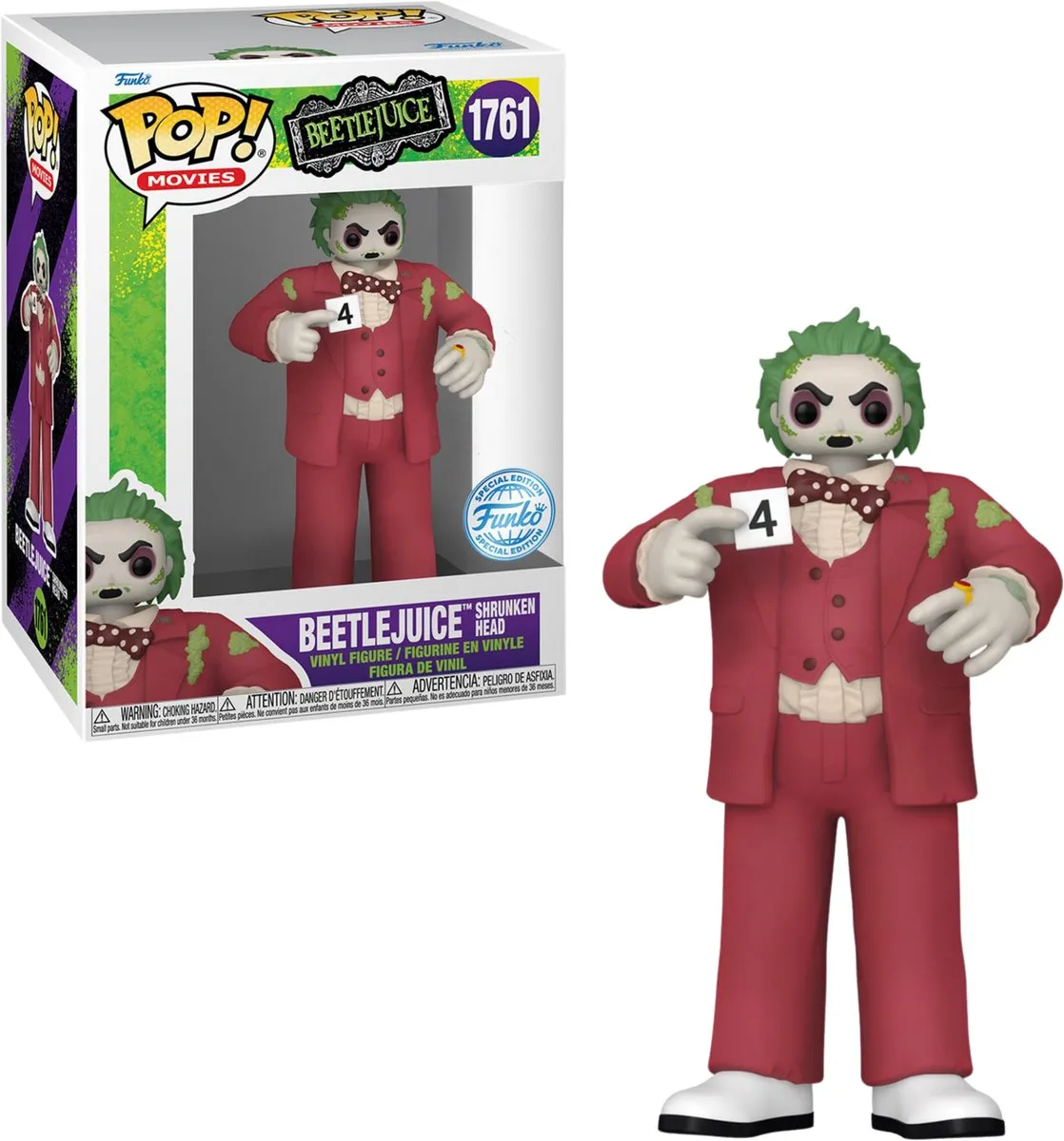 Funko Pop! Movies Beetlejuice Shrunken Head #1761