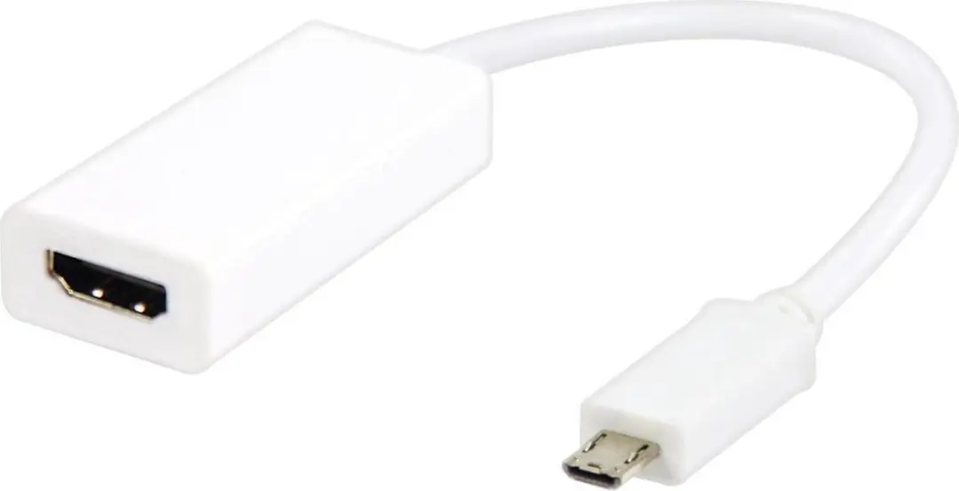 Micro USB naar HDMI adapter MHL 11 pins wit