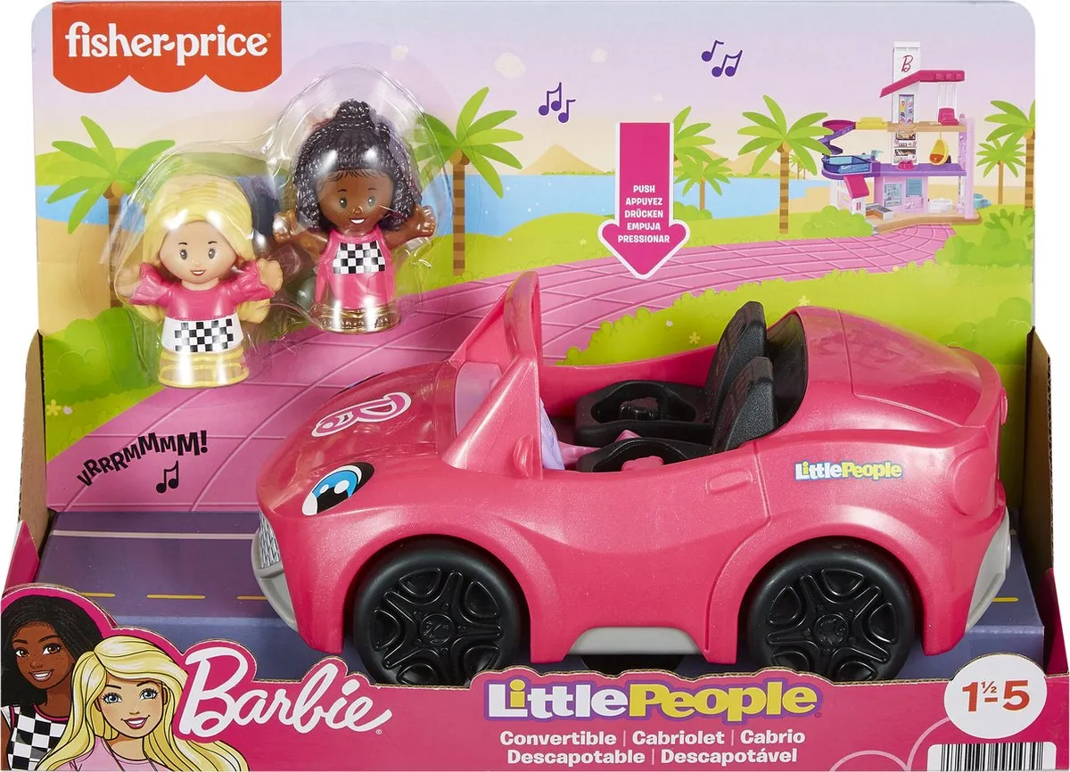 Fisher Price Barbie Cabriolet Little People - Multicolor