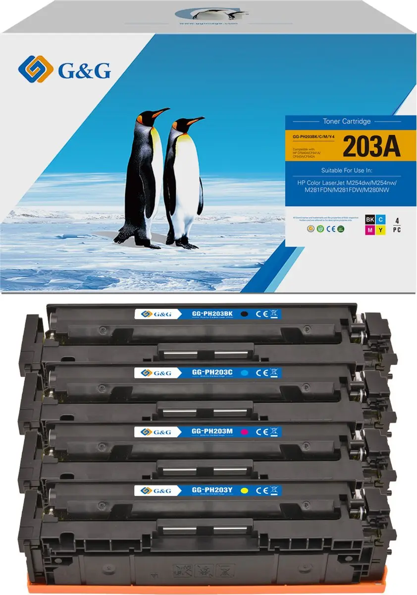 G&G 203A Toner geschikt voor HP 203A 203X