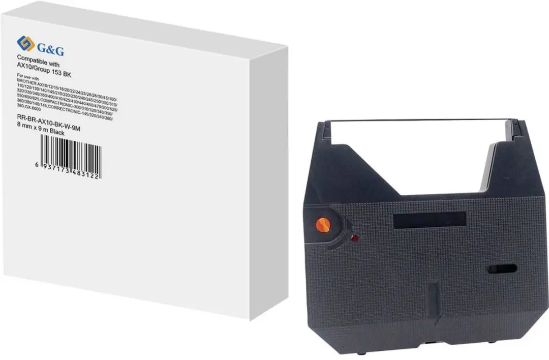 G&G Kleurtape RR-BR-AX10-BK-W-9M