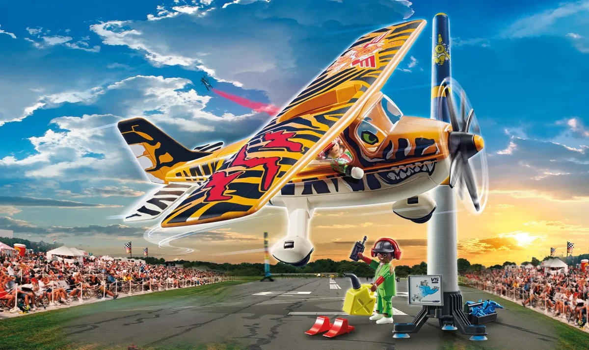Playmobil Air Stunt Show Propellorvliegtuig Tiger 70902 - Multicolor